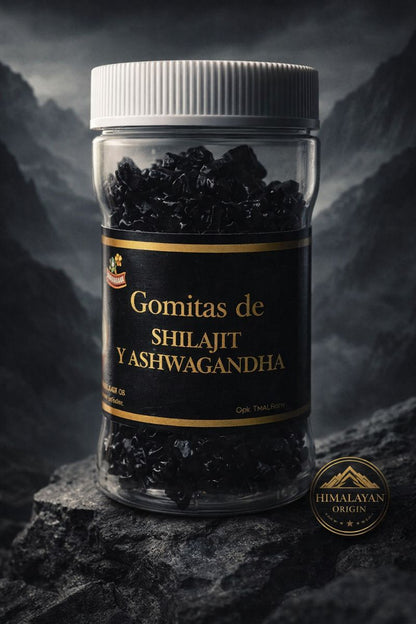 Gomas de Shilajit y Ashwagandha - VIGORUM 🇳🇵